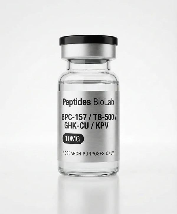 BPC-157 TB-500 GHK-CU KPV Quad Peptide Blend 10mg - Recovery Research | Peptides BioLab